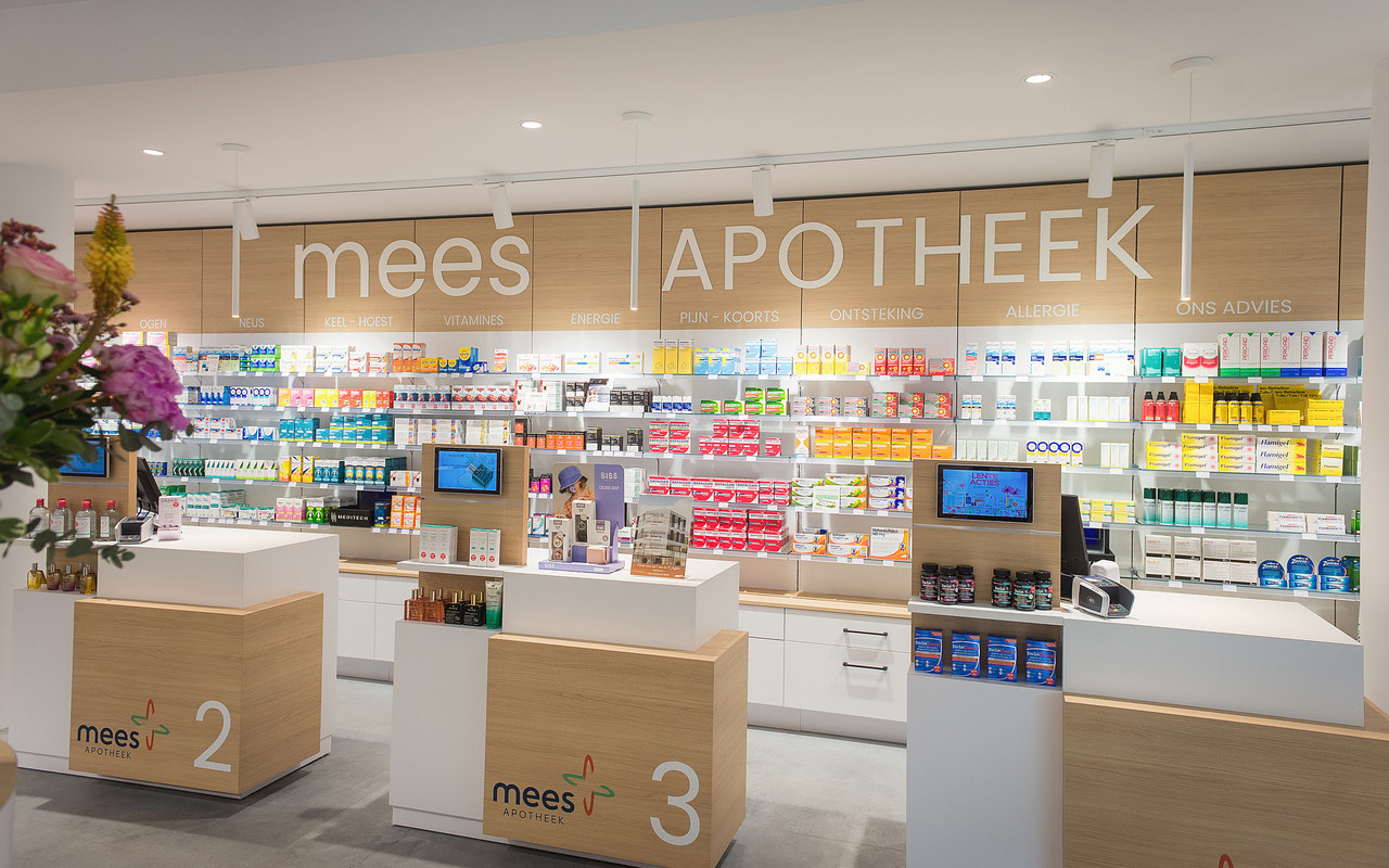 Tablette OTC Digital-Shelf — exemple en pharmacie